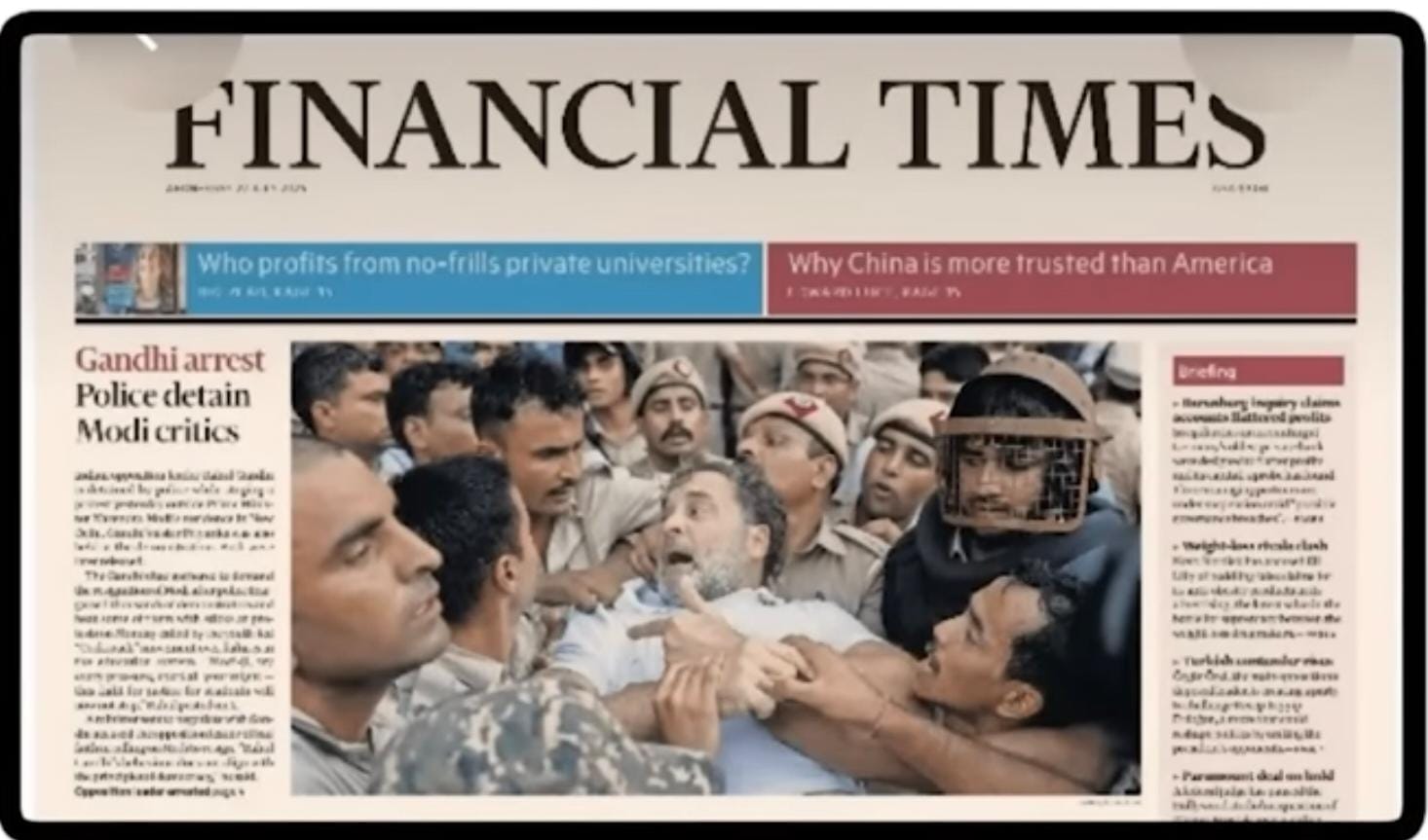 मोदी व्हिलन तर राहुल हिरो? जागतिक मीडियामध्ये भारताची प्रतिमा बदलली!