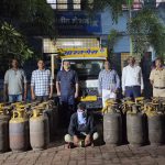व्यावसायिक गॅस सिलिंडरच्या काळाबाजारावर नांदेड ग्रामीण पोलिसांचा छापा