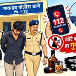 डायल ११२ वर खोटे कॉल करून पोलिसांना नाहक त्रास; मद्यधुंद इसमाविरुद्ध नायगाव पोलिसांत गुन्हा