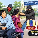 नांदेडमध्ये तिघांनी मिळून दुचाकीस्वाराला लुटले; २३ हजारांचा ऐवज हिसकावला