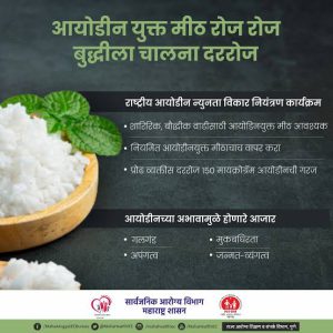 आयोडीनयुक्त मिठाचा वापर करा; आरोग्य जपा!