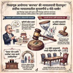 आम्ही अशी कोणतीही मान्यता दिलेली नाही! – फॉर्म ६ वर निवडणूक आयोगाचे धादांत खोटे उघड; कोर्टाकडून थेट नोटीस!   
